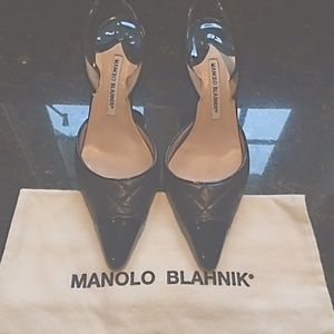 Manolo Blank size 38.5 sling backs